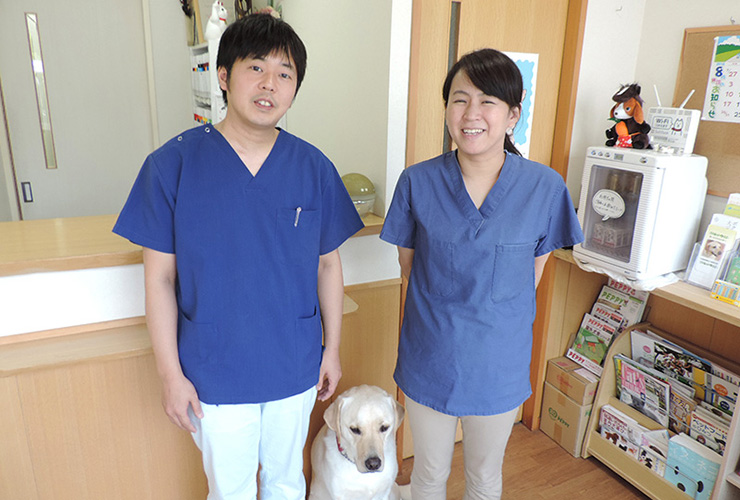 院長・副院長・看板犬ミッキー